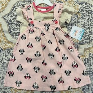 Disney Baby girls Minnie Mouse 2 pc dress set